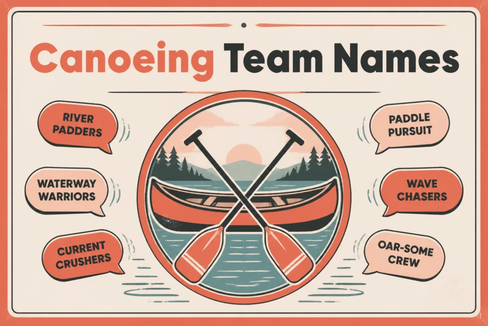 190+ Canoeing Team Names for Every Paddling Crew
