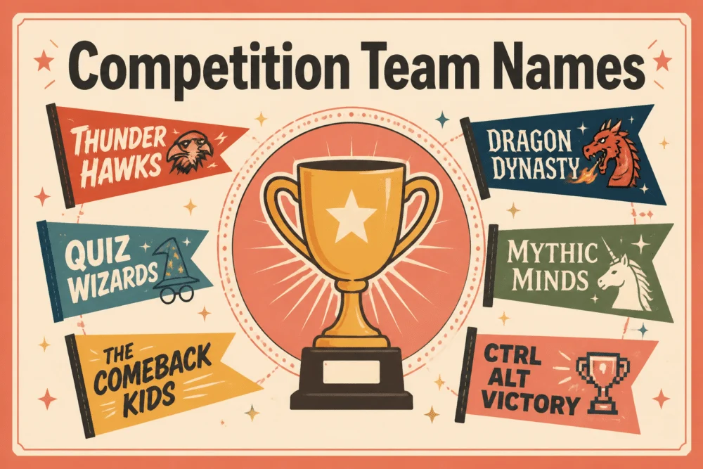 230+ Competition Team Names That Actually Win Attention