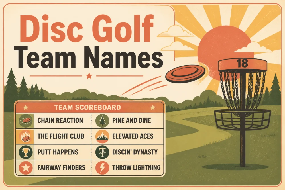 190+ Disc Golf Team Names (Funny, Heat-Themed & Unique)