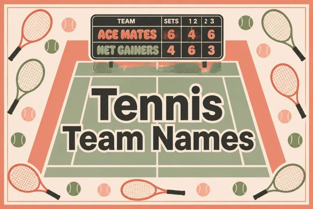 210+ Tennis Team Names That Actually Fit Your Squad