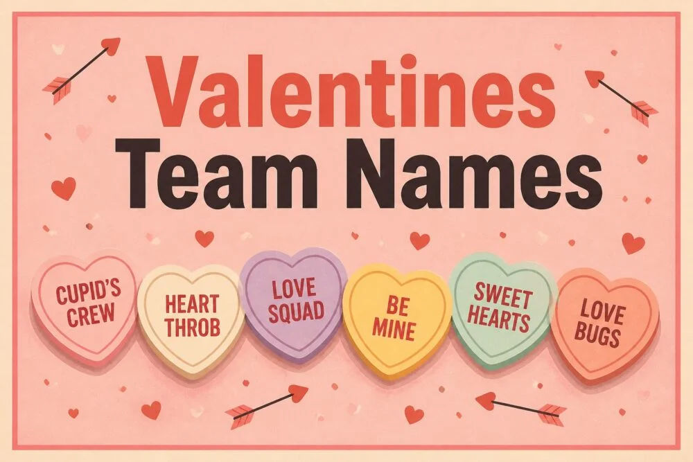 210+ Valentine’s Team Names for Parties, Games & Fun Groups