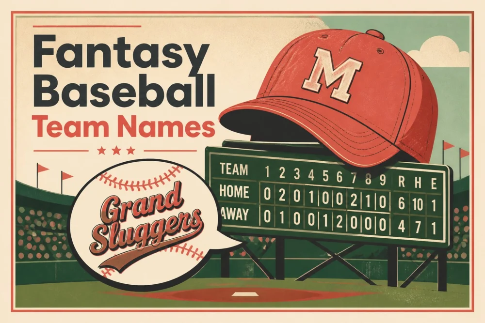 210+ Fantasy Baseball Team Names