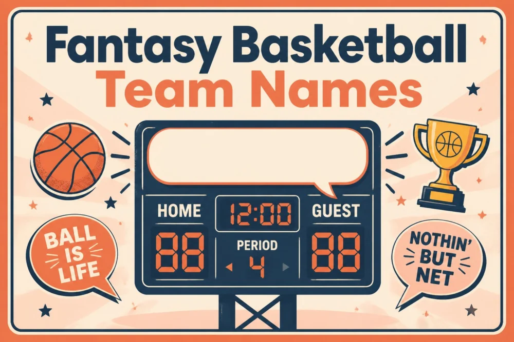 210+ Fantasy Basketball Team Names for Every League