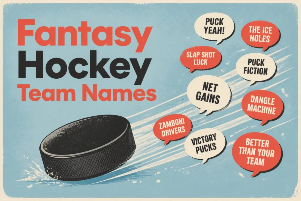 200+ Fantasy Hockey Team Names (Funny, Punny & Best Picks)