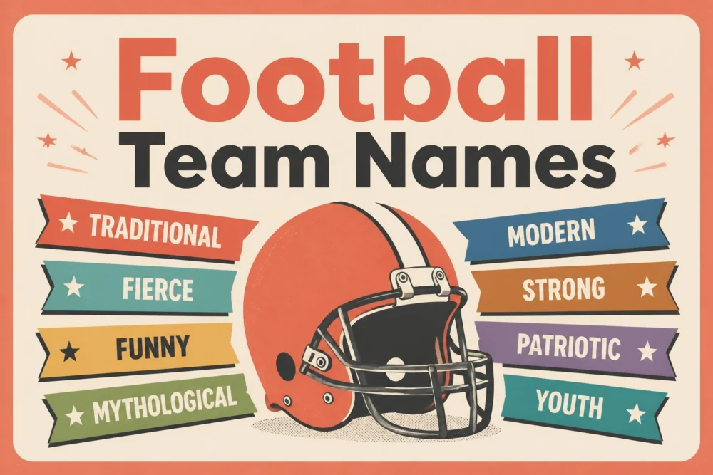 190+ Football Team Names (Good, Funny & Cool Picks)