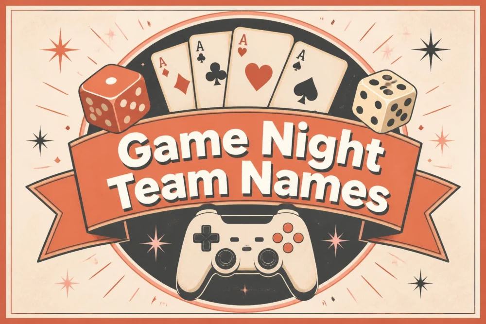 200+ Game Night Team Names (Funny, Unique & More)