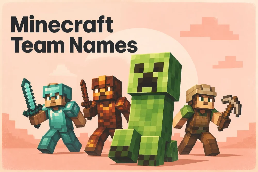 230+ Minecraft Team Names