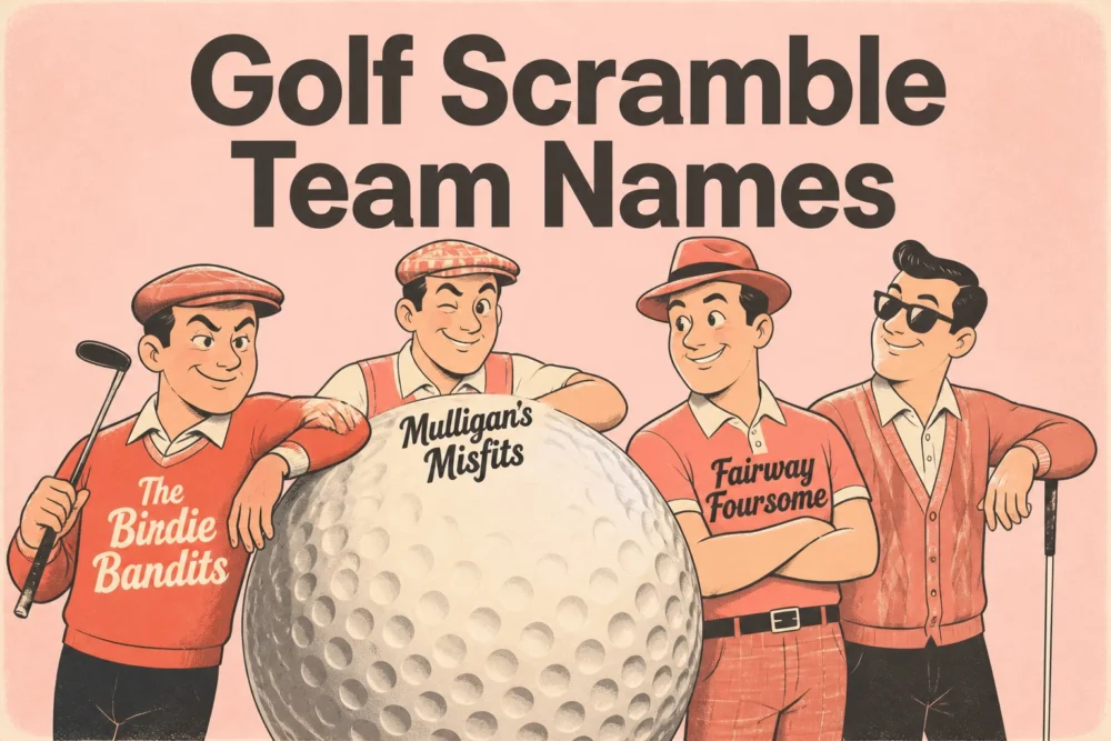 210+ Golf Scramble Team Names