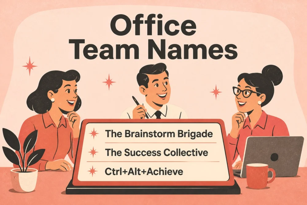 210+ Office Team Names